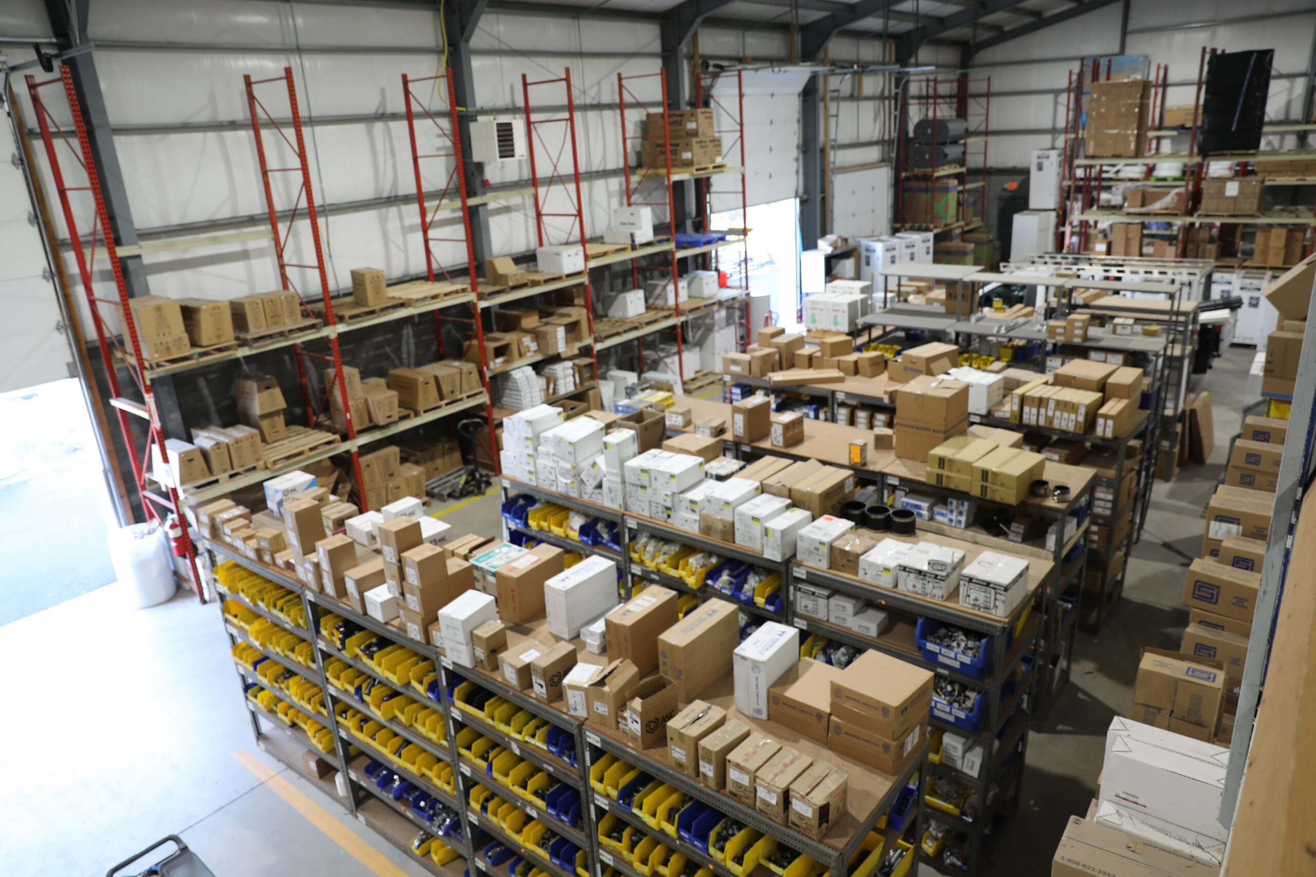 stocked supply warehouse